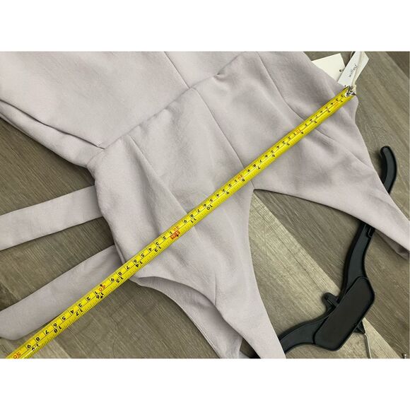 Wilfred NWT New Ecoulement in Lilac Fog Romper, Open Back, Sz 4, MSRP $138 - Picture 7 of 11